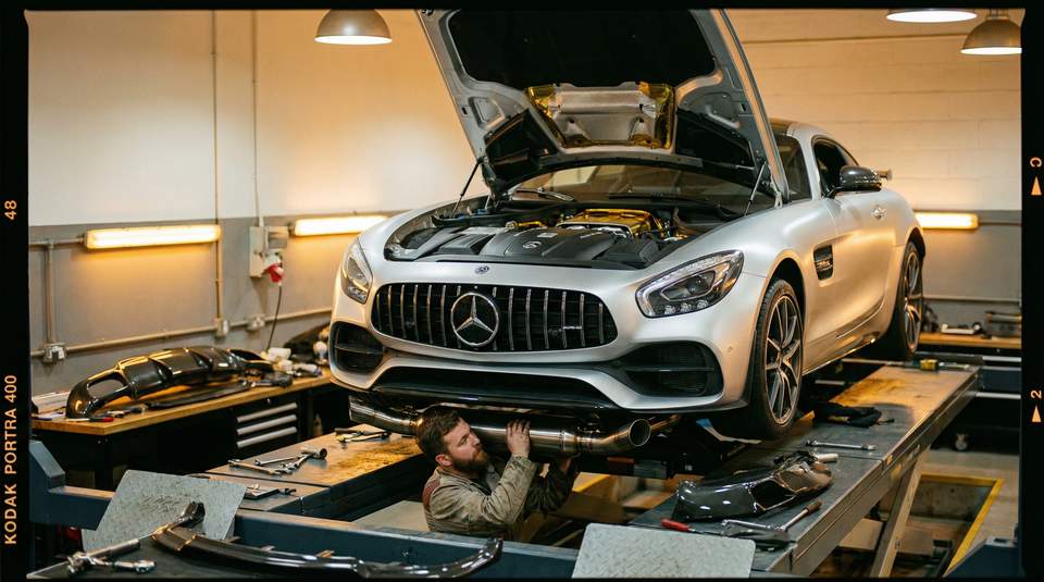 国产自拍改装视频：奔驰排气